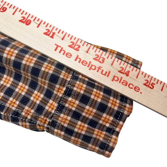 Denim & Supply Ralph Lauren Mens Lg Plaid Button Down Shirt Blue White Cotton - Picture 7 of 7